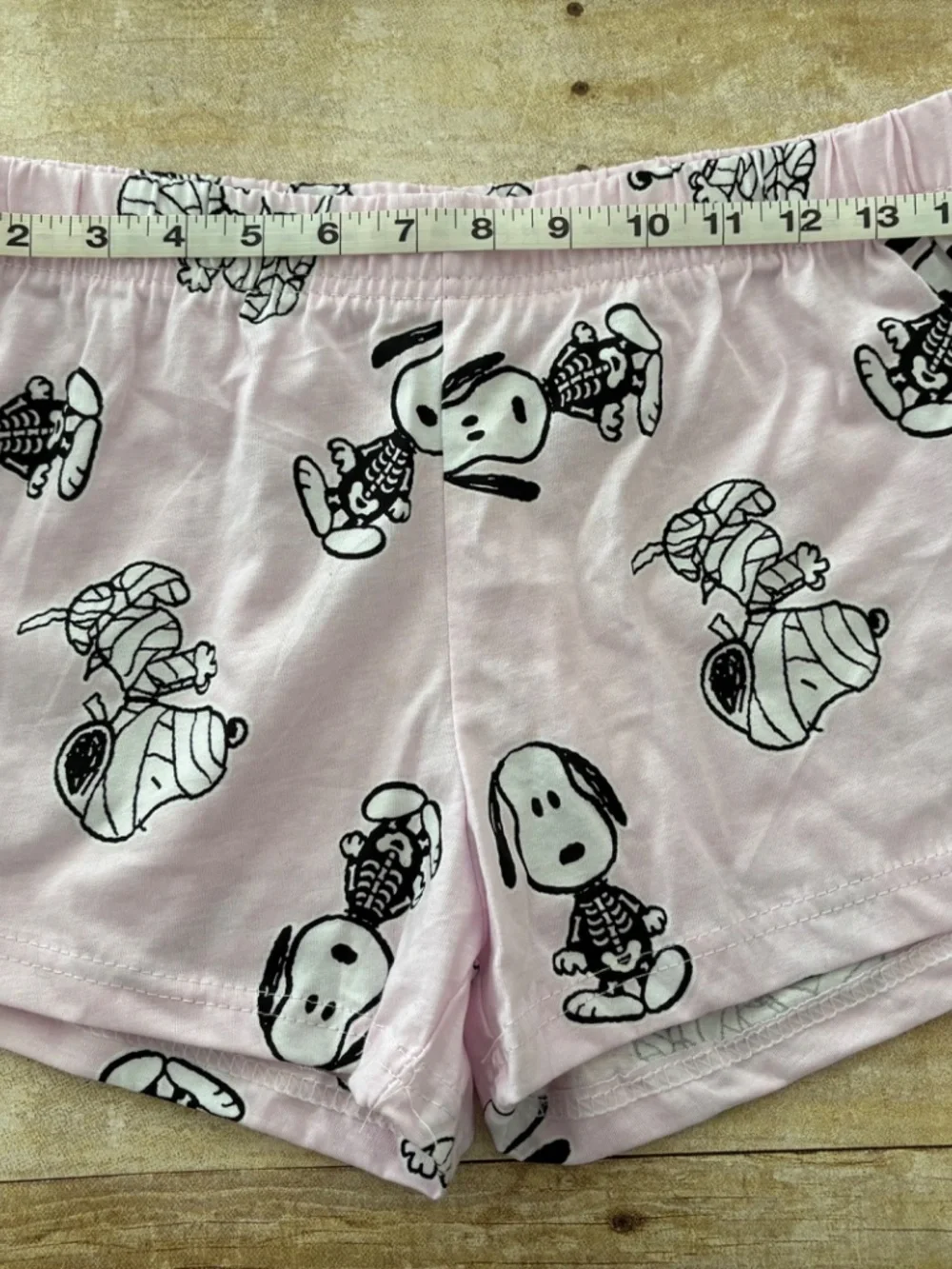 2 Pair Snoopy Peanuts Sleep Lounge Shorts Halloween Size M NWOT